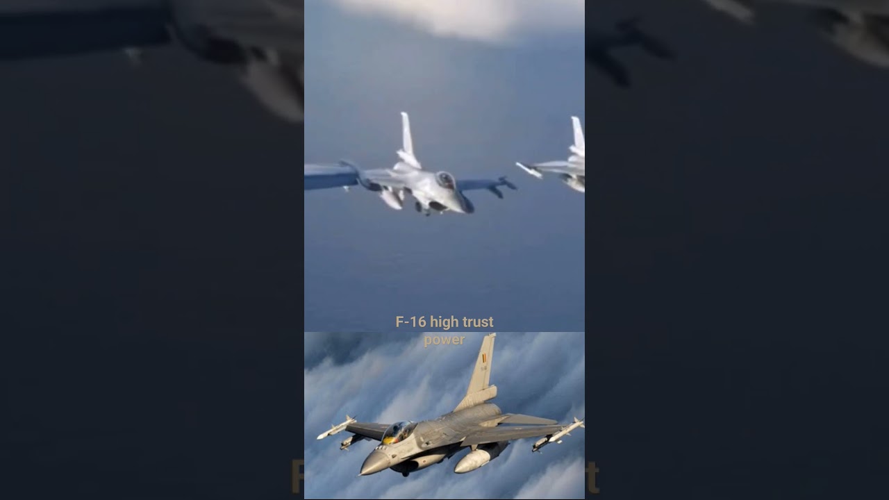 f-16 high trust power #F16Review#FighterJetTech#AviationInsights