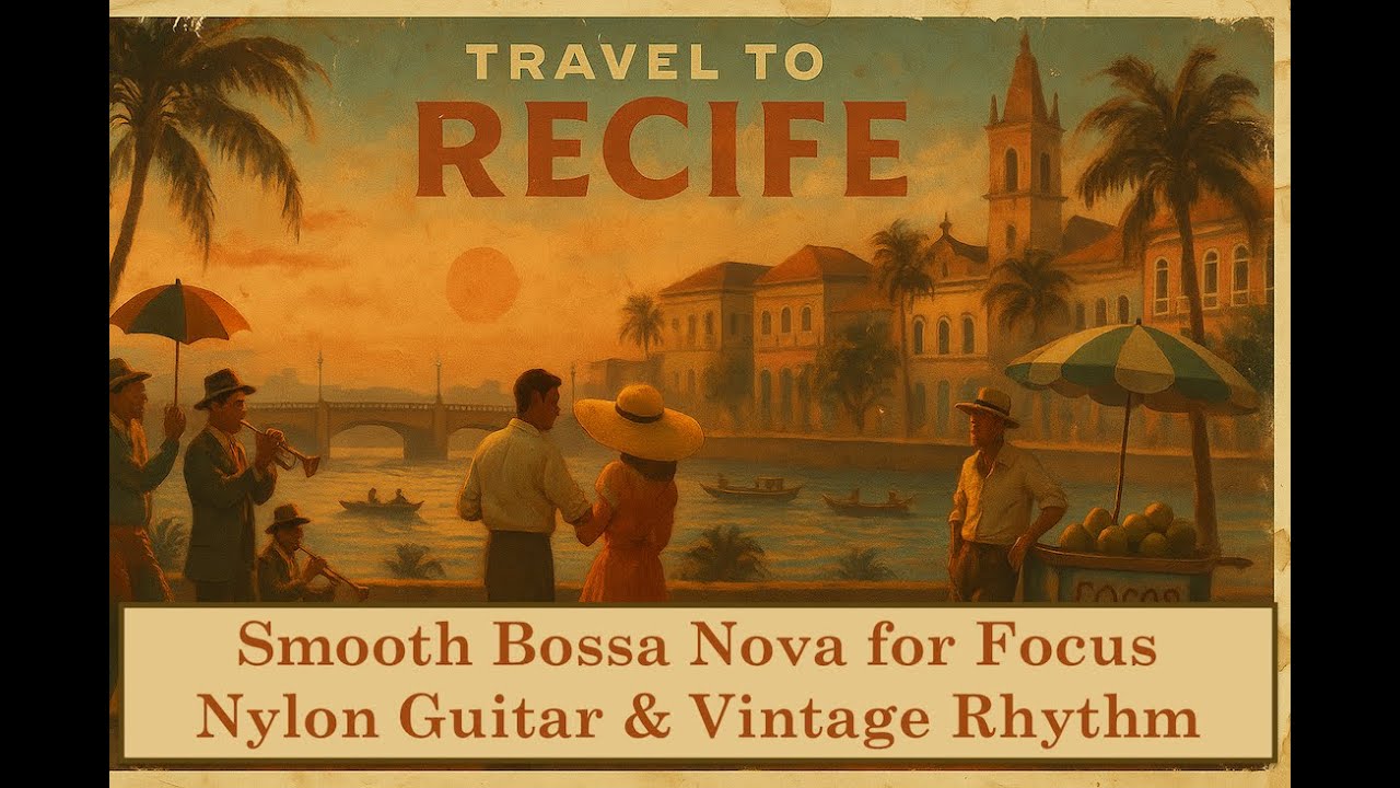 Brazil Travel Posters | Vintage Bossa Nova Instrumentals w/ 1950s Smooth Jazz Guitar &ndash; Relaxing Ep1
