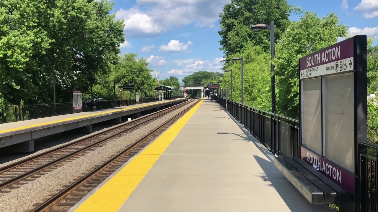 HD MBTA Commuter Rail 1407 and 1408 @ South Acton MA