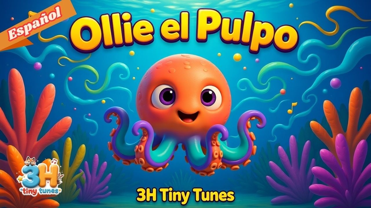Ollie el Pulpo 🐙🎨 | Canción Creativa para Niños | Serie Miércoles | 3H Tiny Tunes