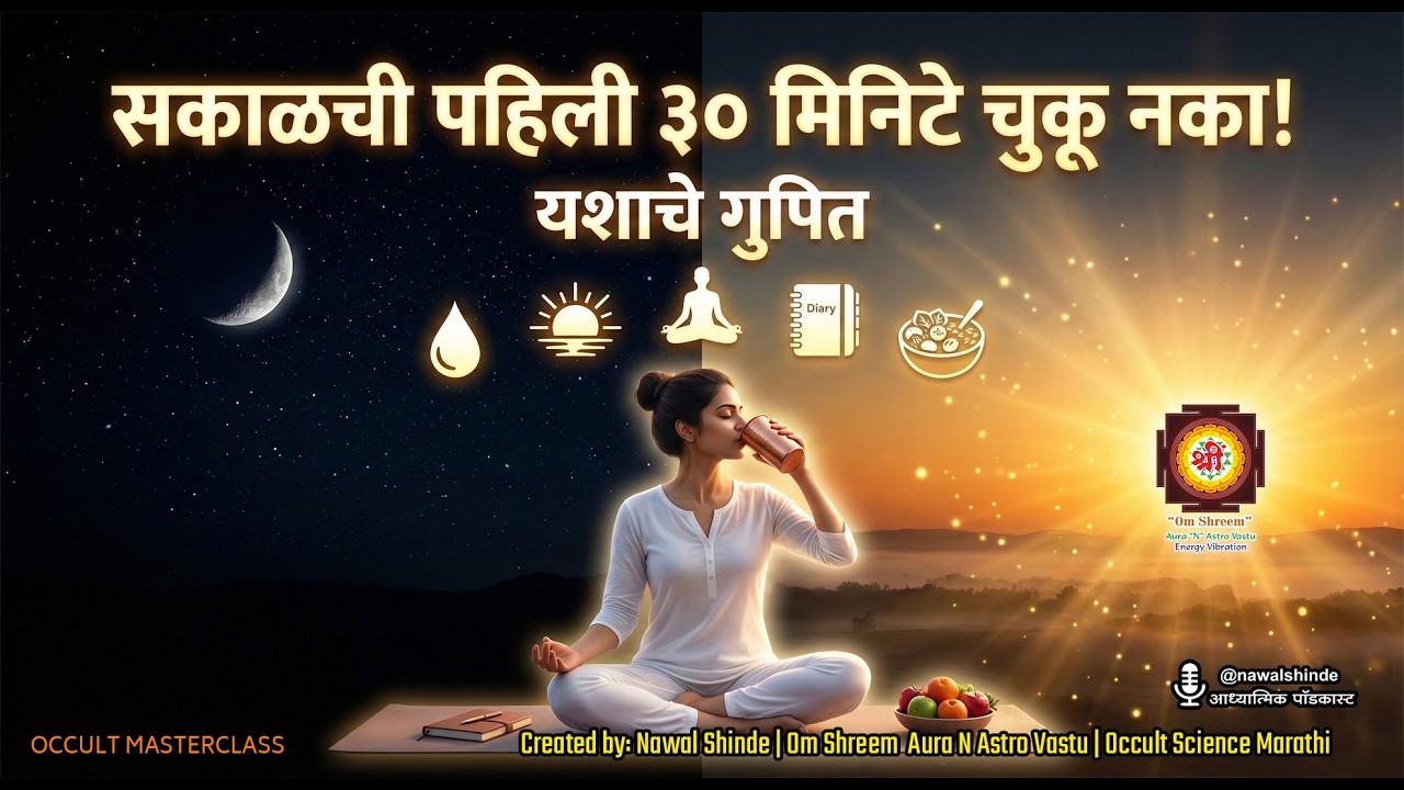 सकाळी उठल्याबरोबर करा हे ५ काम | आयुष्य बदलणारा ३० मिनिटांचा गुप्त फॉर्म्युला! OCCULT MASTERCLASS