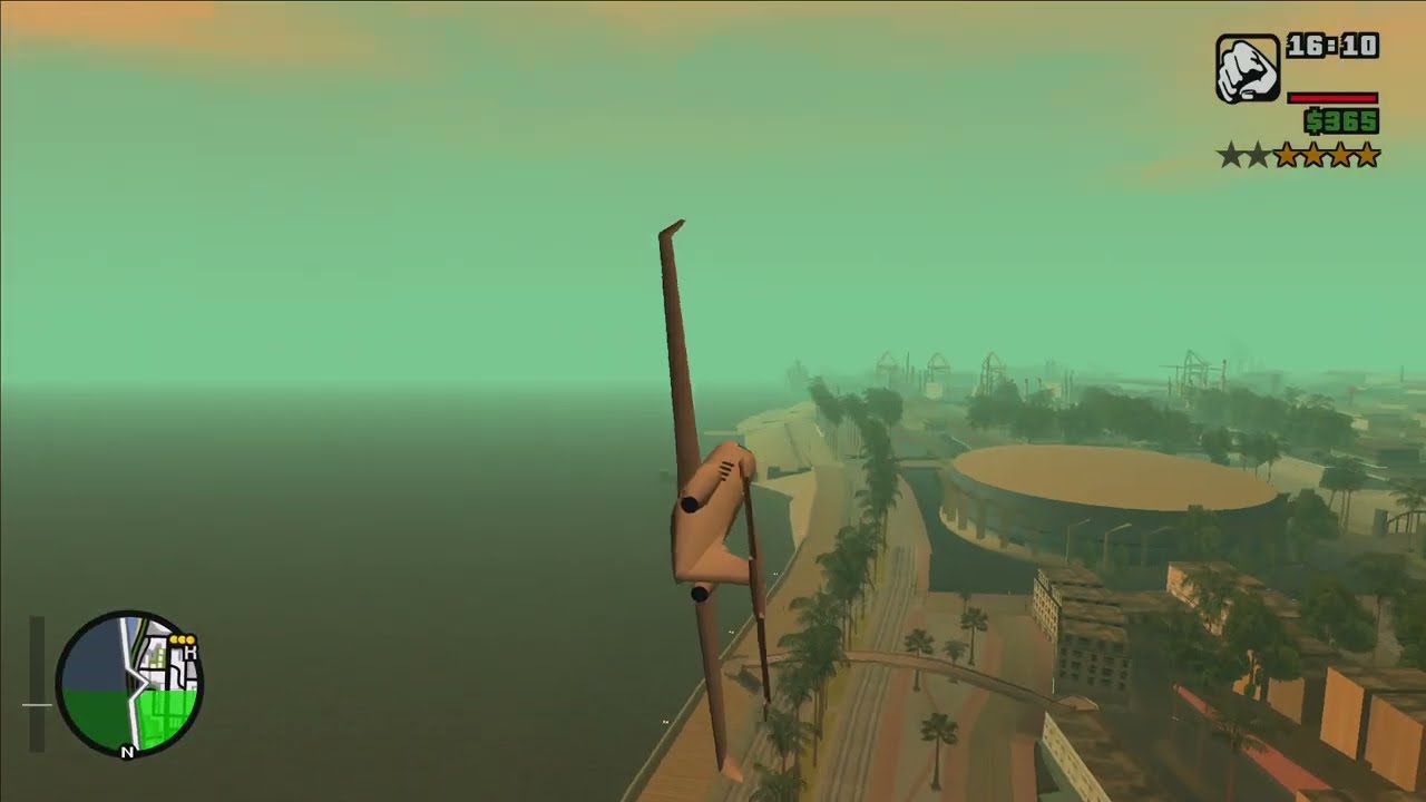 Stunts with Private Jet in GTA San Andreas