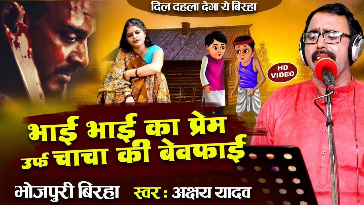 100% रूला देने वाला बिरहा - भाई भाई का प्रेम उर्फ चाचा की बेवफाई - Akshay Yadav ka Birha 2023
