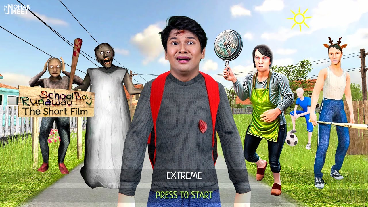 GRANNY : BITWA BANA SCHOOLBOY RUNAWAY : ग्रैनी | STRICT PARENTS #Funny #Bloopers || MOHAK MEET