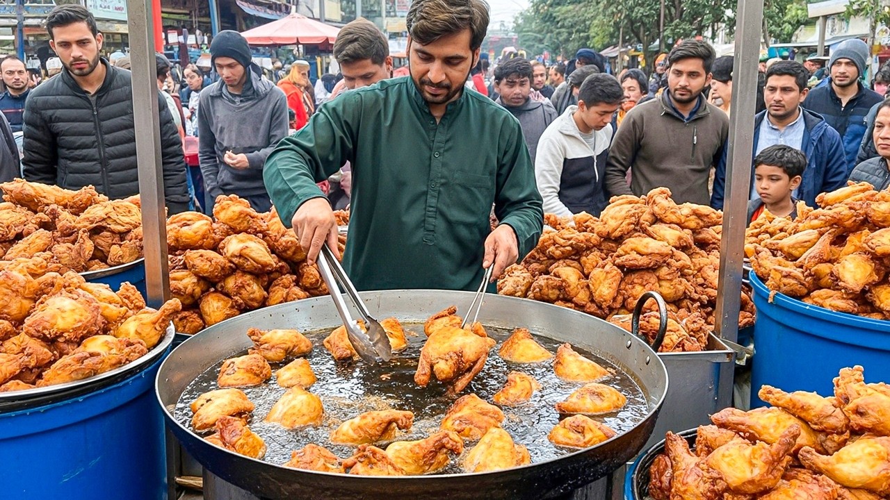 500 KG CHICKEN PAKORA MAKING PROCESS – CRISPY FISH FRY & KEBAB | PESHAWAR STREET FOOD PAKORA FAROSH!