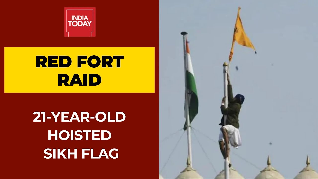 Man Who Raised Sikh Flag At Red Fort Identified As 21-Year-Old Farmer Jugraj Singh