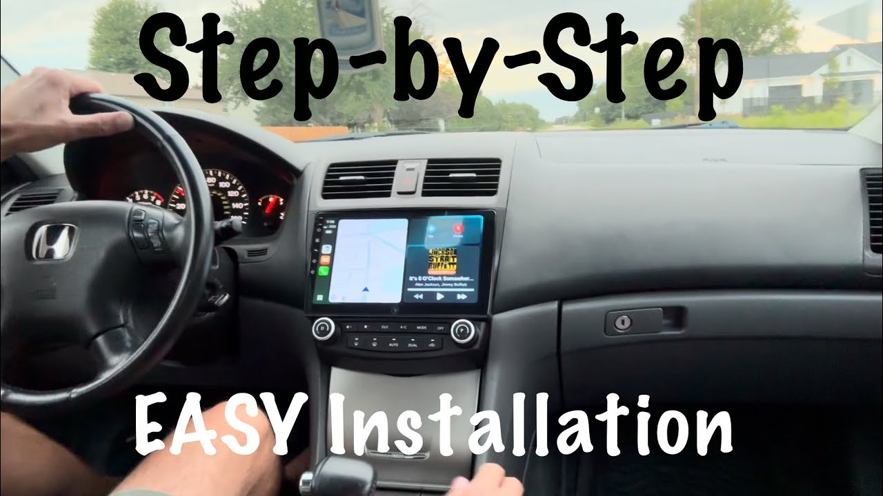 Best 2003-2007 Honda Accord Stereo replacement upgrade wireless CarPlay Android 2004, 2005, 2006