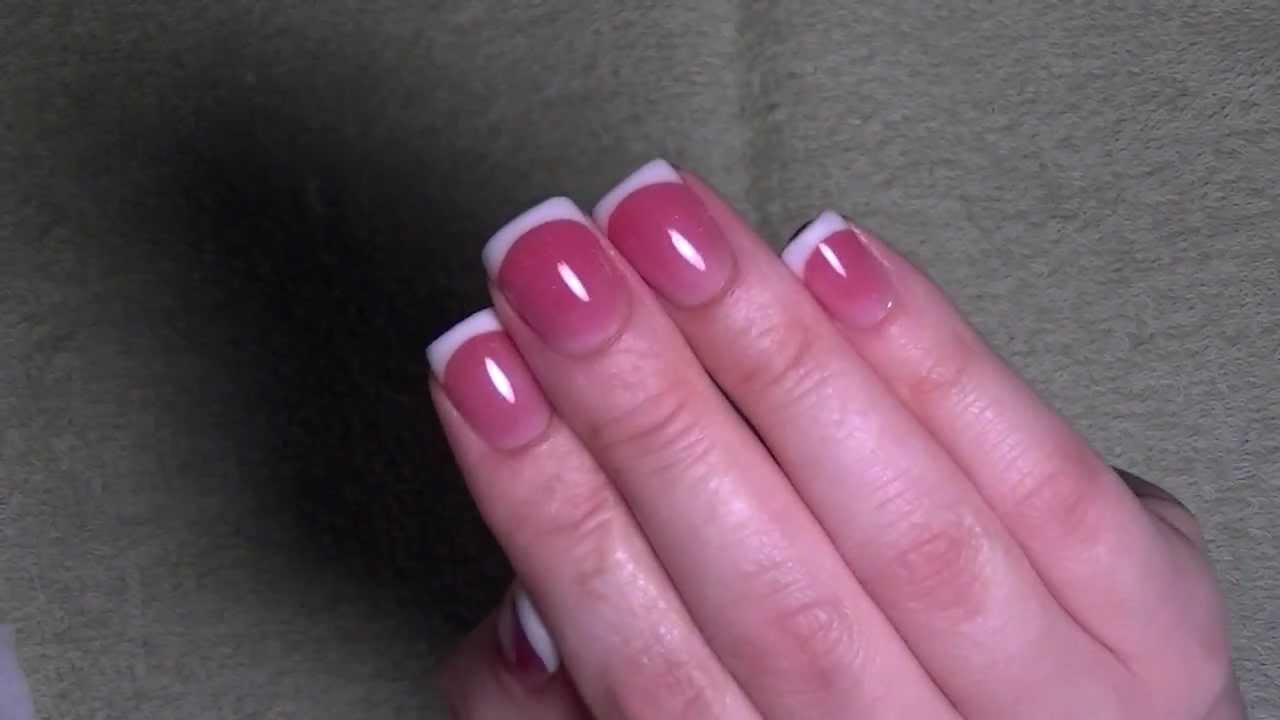 Pink & White for short nails - Acrylic Nails + Giveaway (CLOSED) - E004