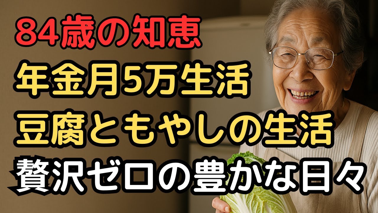年金月5万円、84歳が語る『生きるための節約術』