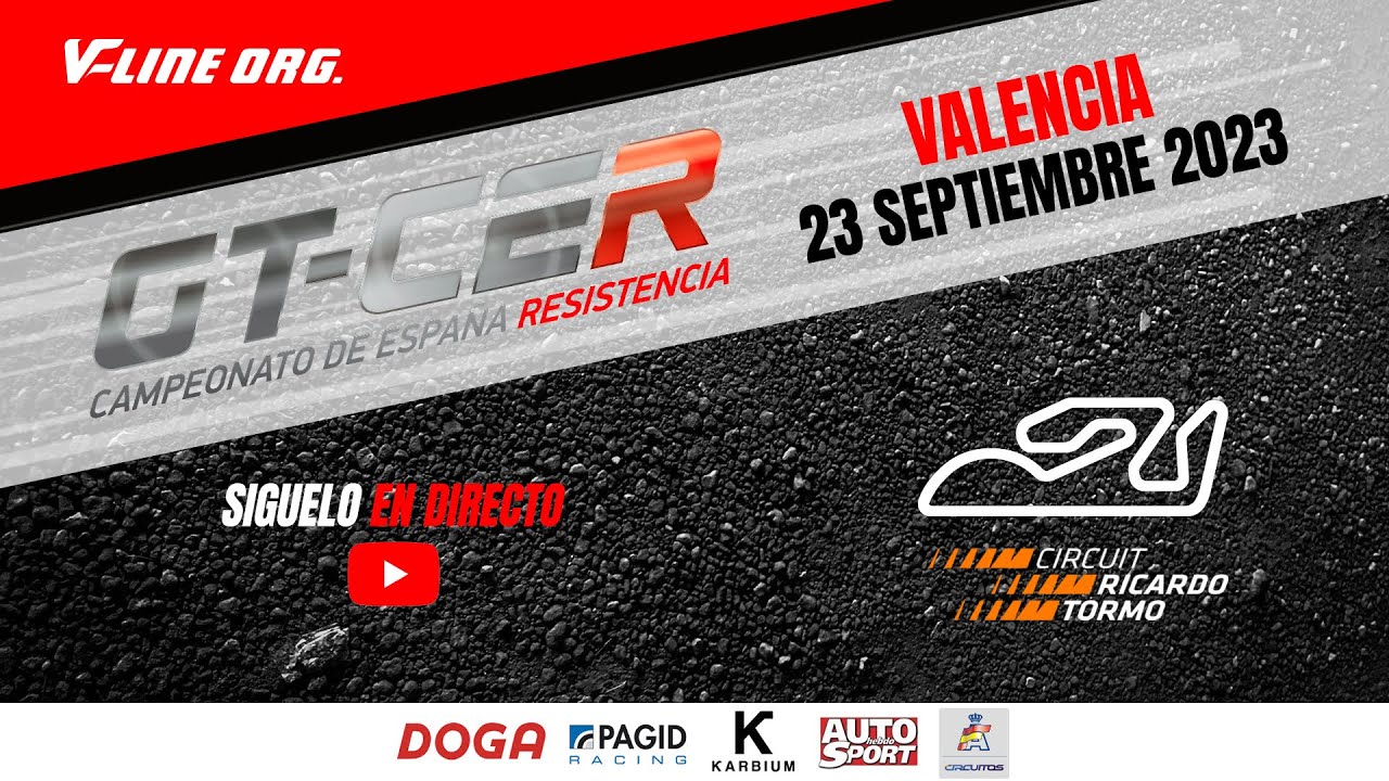 🔴 DIRECTO - GT-CER 2023 Valencia - Campeonato de España GT (Carrera 1)
