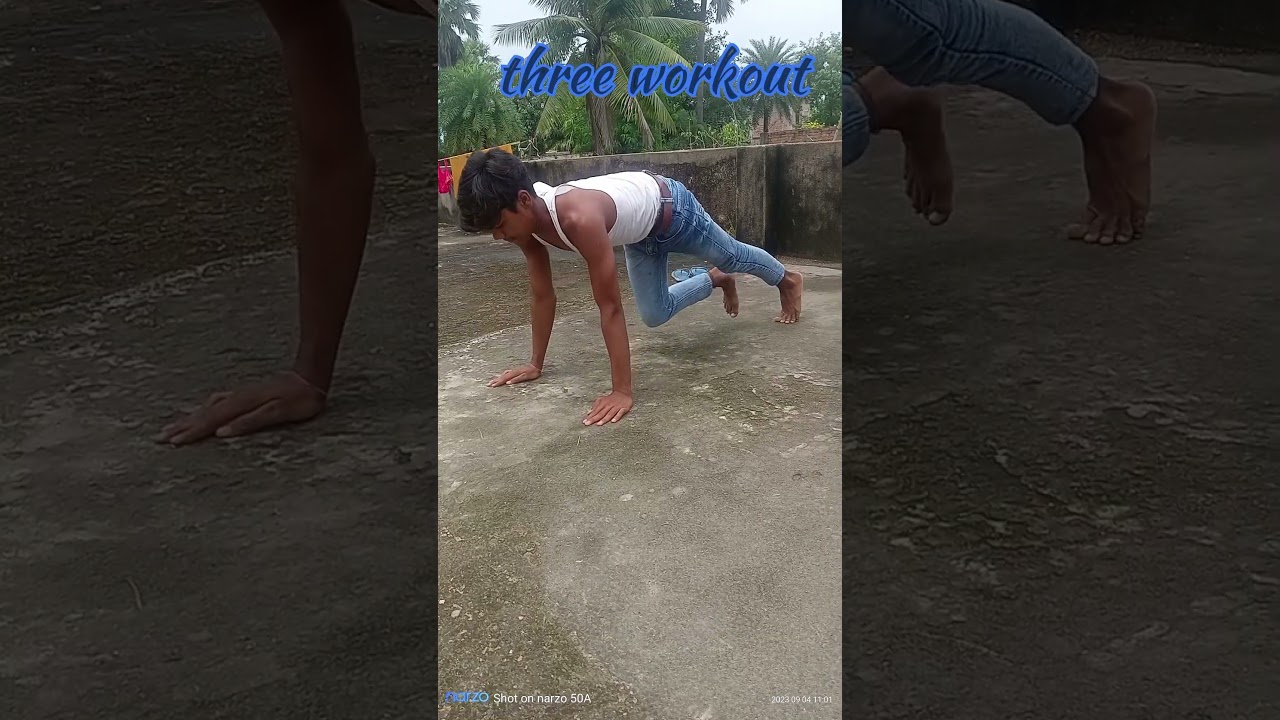 Three workout 🔥 and chest grow ant fitness #virulshort #youtube #ytshort #carryminati