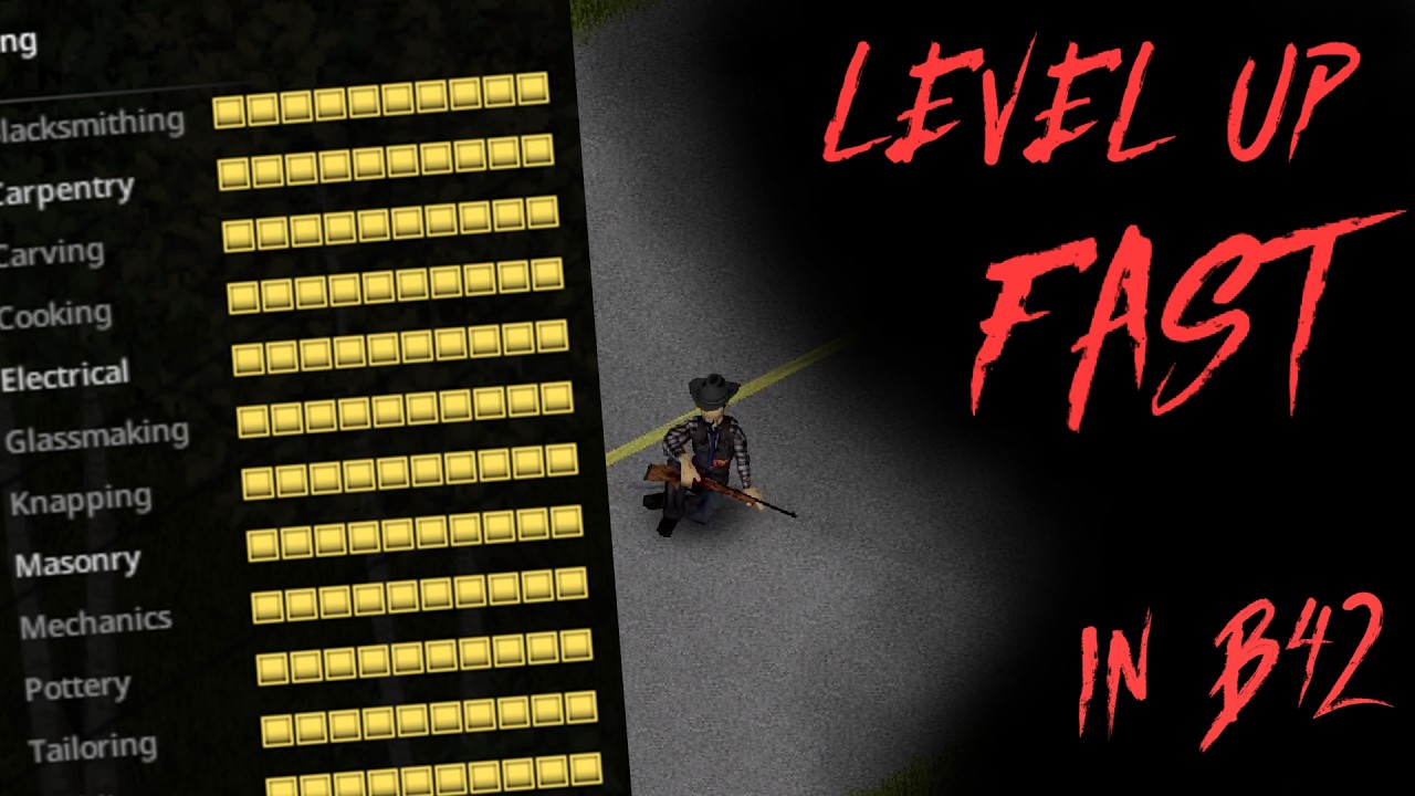 Leveling Every Skill FAST in Project Zomboid B42