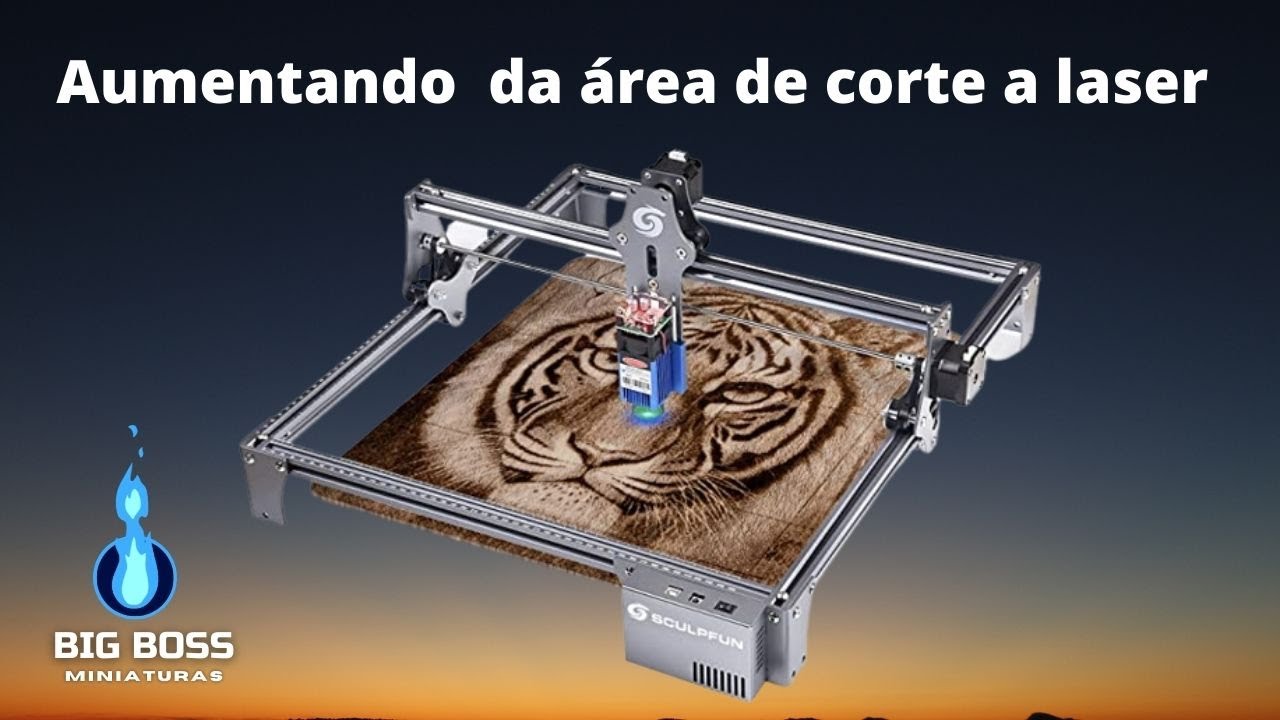 Como fazer expansão ou aumentando  da área de  corte a laser de Sculpfun atomstack Zbaitu Neje Ortur