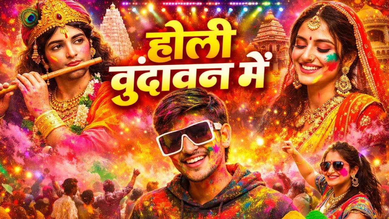 Holi Vrindavan Main | Radha Krishna Holi Song 2026 | DJ Bhakti Mix | Harsh Rakhi 