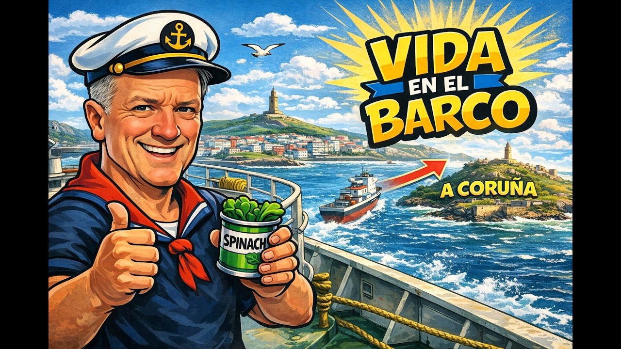 Trabajando en un barco y caminando por A Coruña