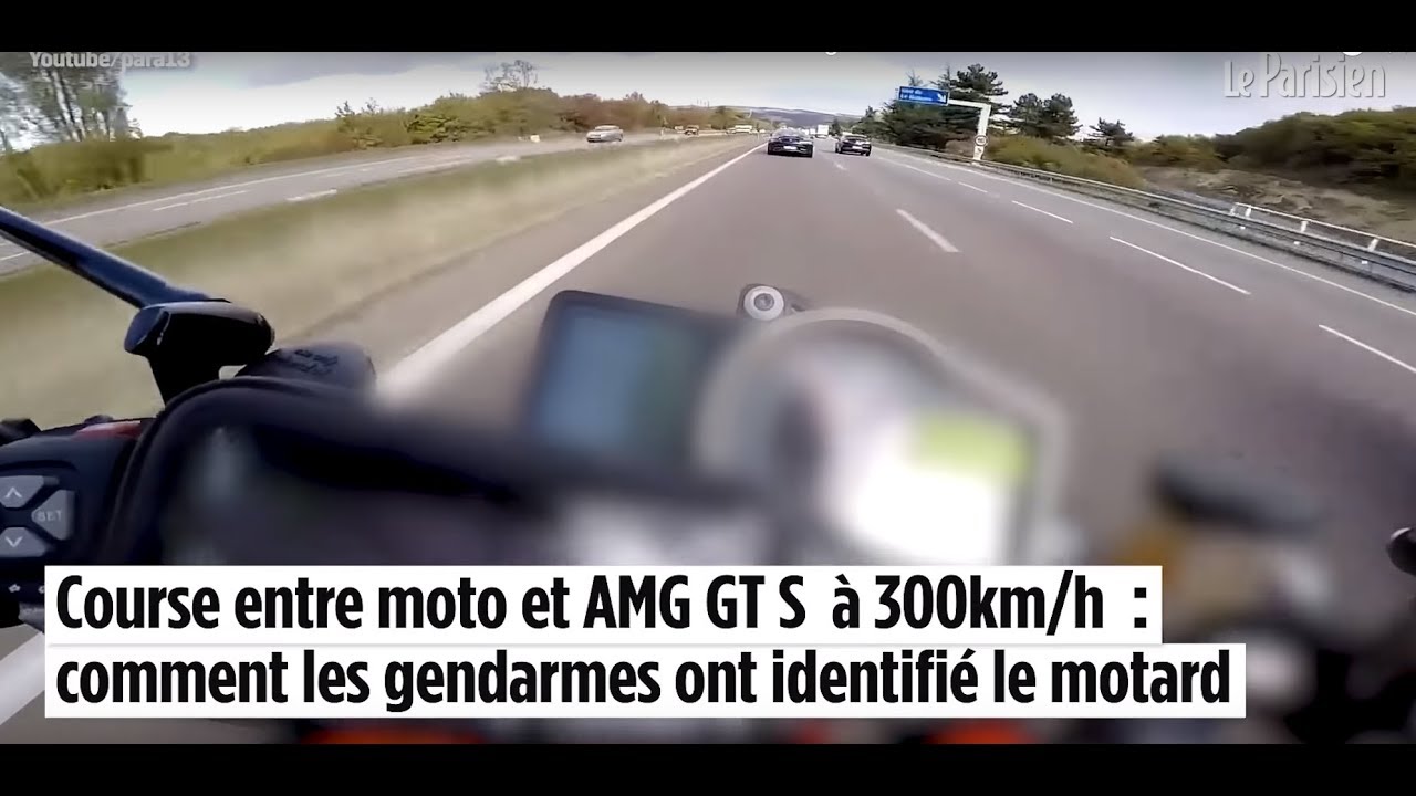 Course entre une AMG GT S et une moto KTM à 300 km/h : comment les gendarmes ont identifié le motard