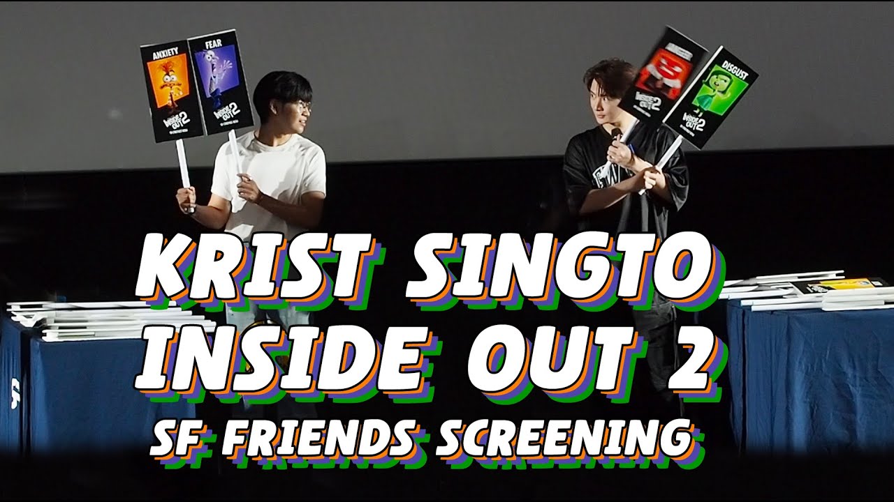 Krist Singto - Inside Out 2 SF Friends Screening บรรยากาศเล่นเกม และพูดคุยหลังดูหนังจบ