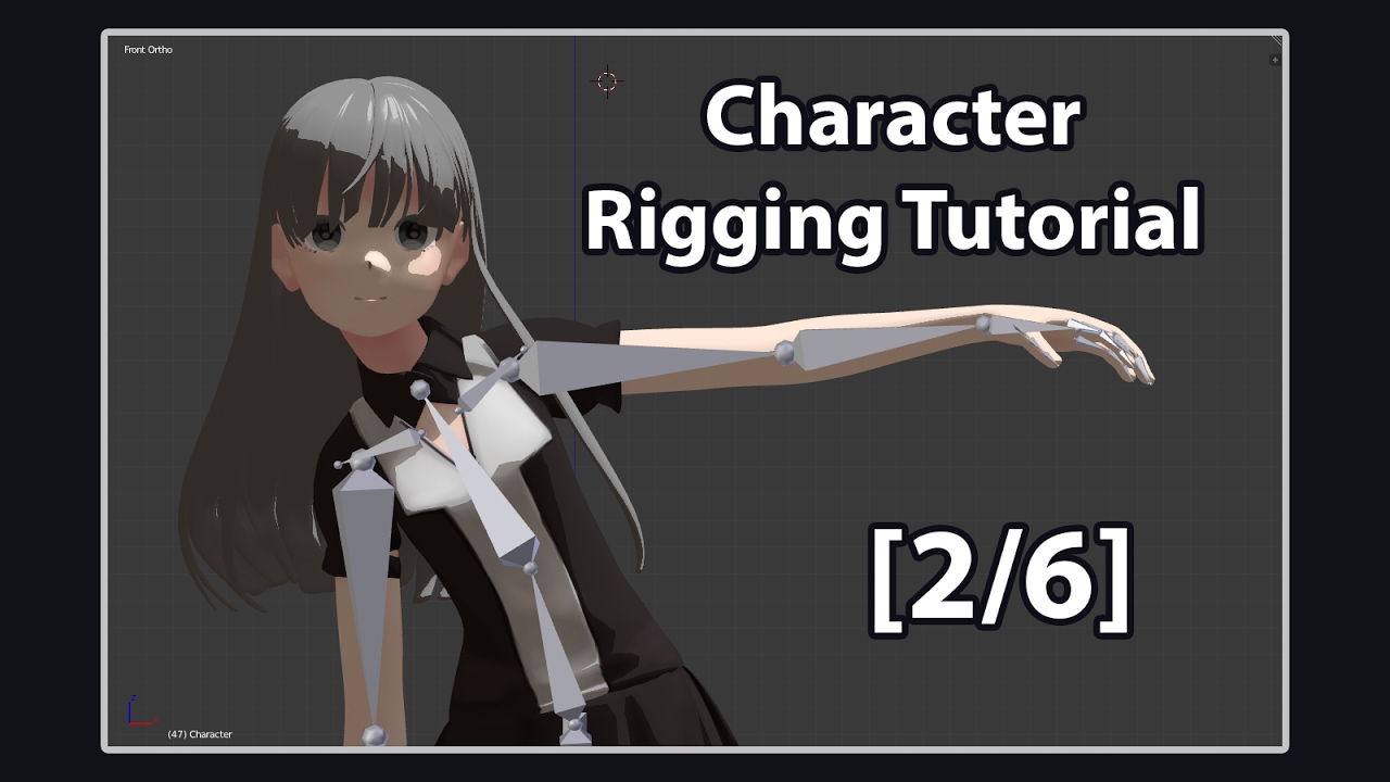 [2/6] Complete Character Rigging Guide (w/ Hair Physics) - Blender Tutorial