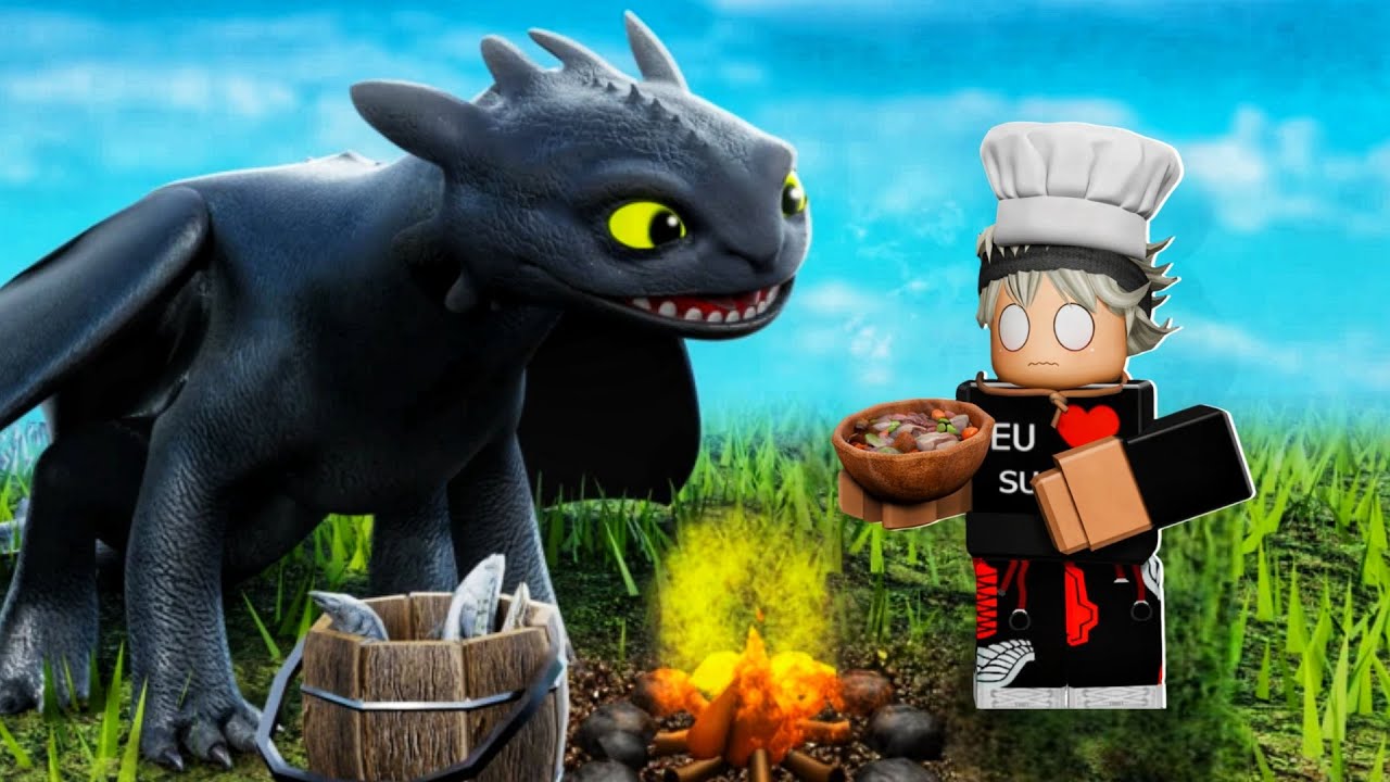 🧑‍🍳ME TORNEI O MELHOR COZINHEIRO DE TODA ILHA DE BERK! | Como Treinar Seu Dragão Roblox