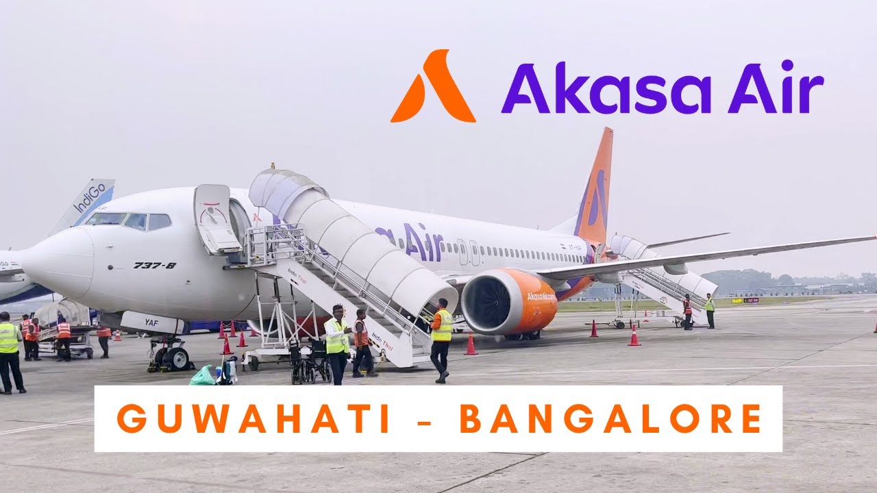 Flying the Newest Airline in India! | Trip Report Akasa Air Guwahati to Bangalore | B737 Max 8