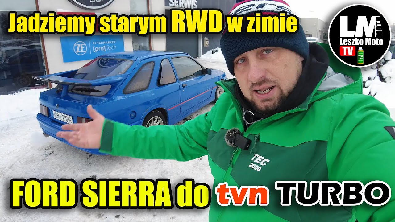 FORD SIERRA XR4i COSWORTH RWD W ZIMOWYCH WARUNKACH