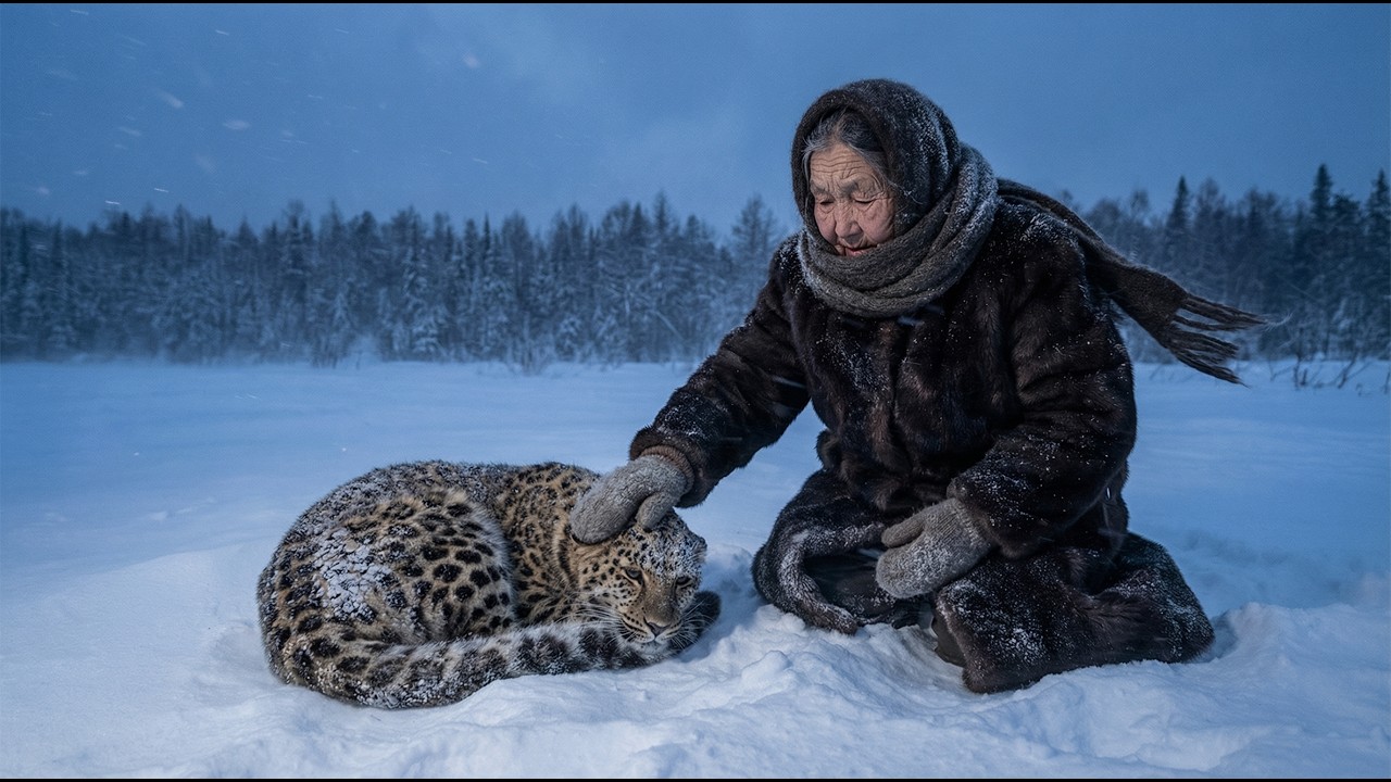 At –70°C, a 90-Year-Old Woman Saves a Dying Pregnant Leopard