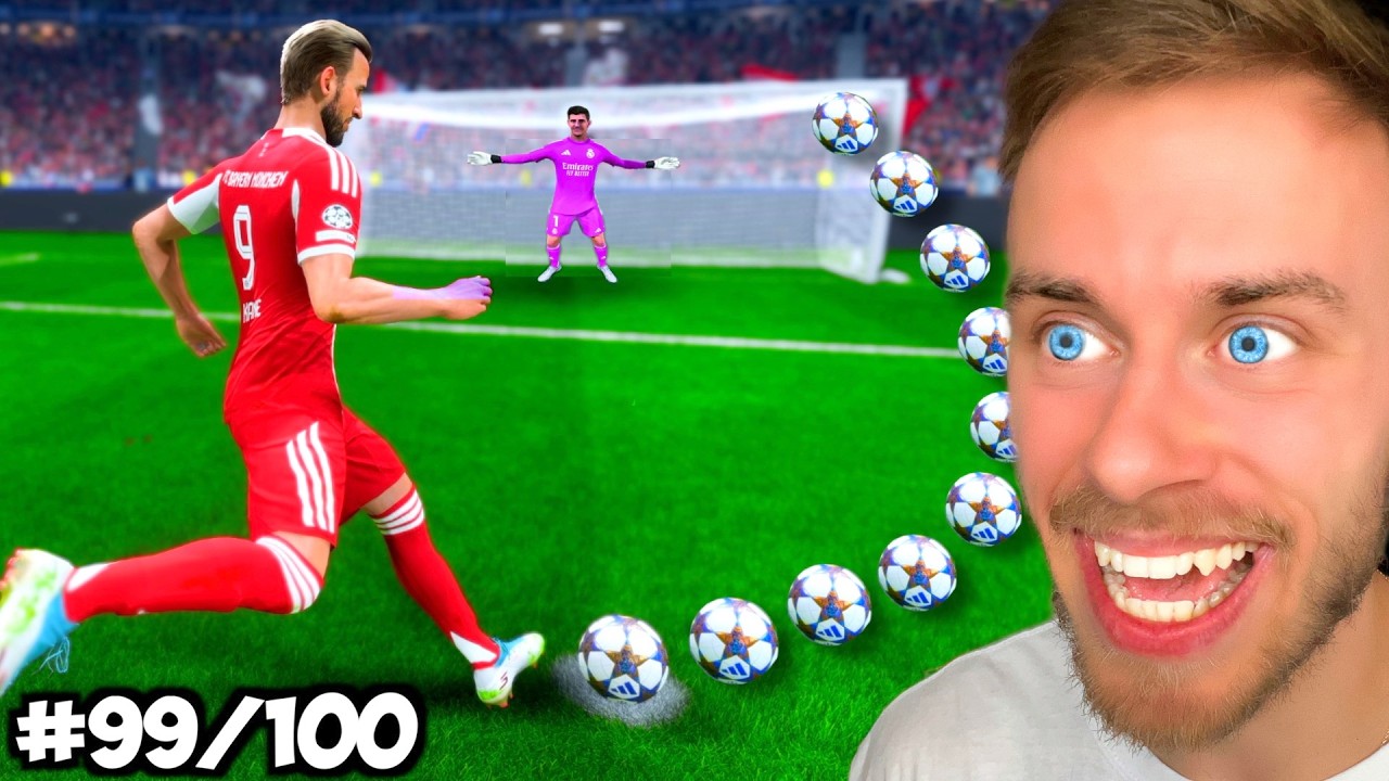 Ich habe 100 ELFMETER mit HARRY KANE geschossen & ___ getroffen!
