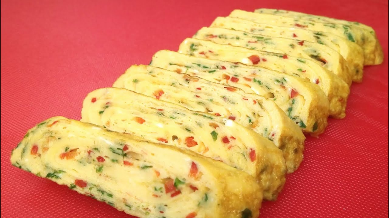Готовим КЕРАН МАРИ - Омлет по-корейски! Яичный ролл. КОРЕЙСКАЯ КУХНЯ Проще простого!