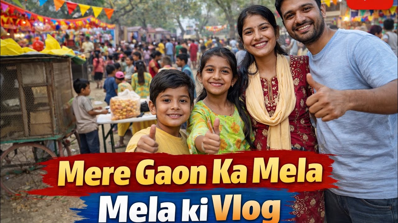 Aaj Mere Gaon Ka Mela 🎡 | Family Ke Saath Gaon Ka Mela Vlog | Village Fair Vlog India #mela 