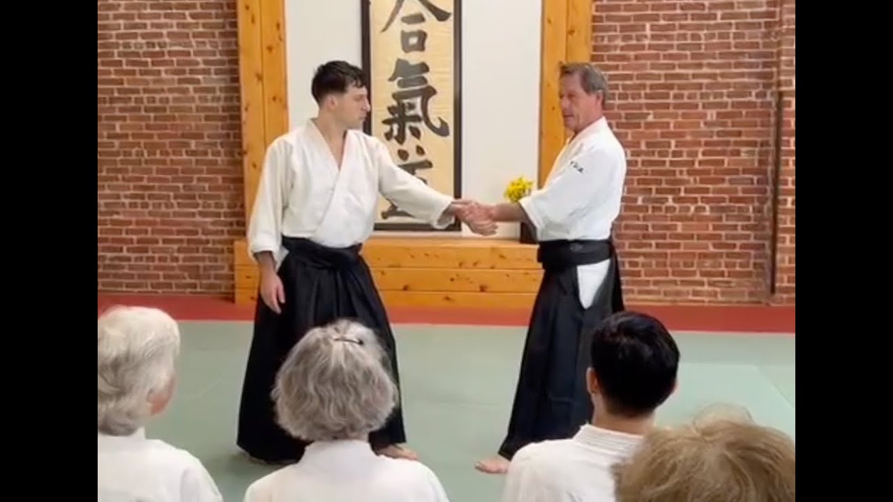 Christian Tissier Shihan at 11th st Dojo in San Francisco, May 2023