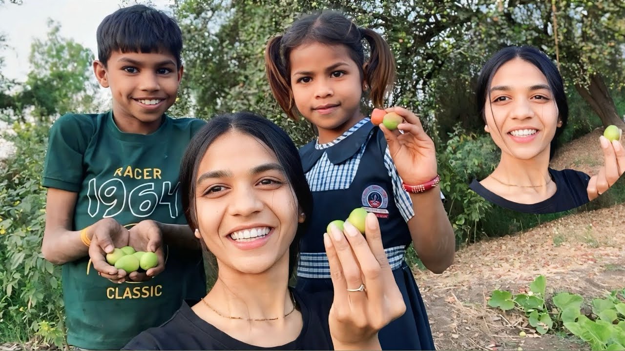 बच्चों के साथ खट्टे-मीठे बेर खाने का मज़ा 😋 || Kids Fun Vlog	