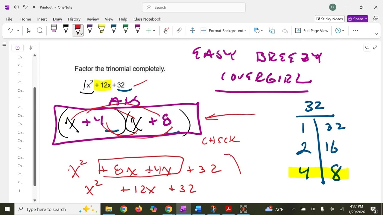 review of factoring