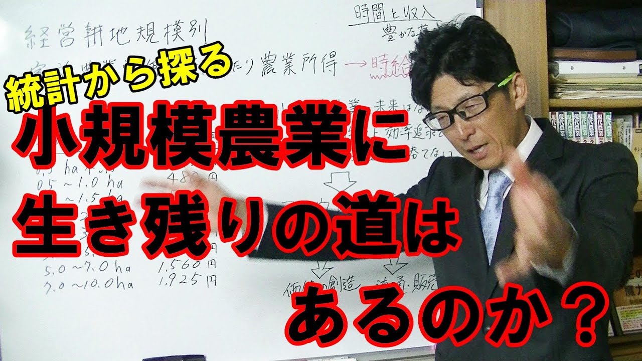 【統計】大規模農業ほど儲かる？小さな農家に生き残る道は残されているのか