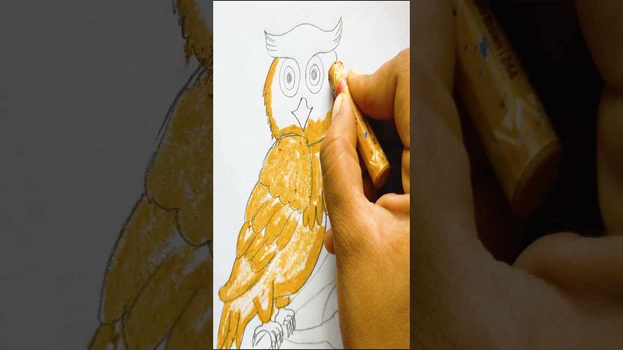 Easy Owl Drawing Tutorial for Beginners 🦉| #drawing #howtodraw #stepbystepdrawing #letstry