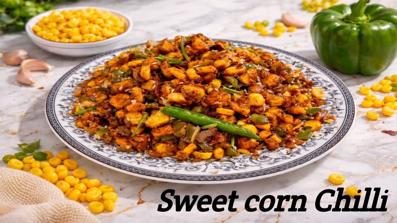 कॉर्न चिल्ली ड्राई रेस्टोरेंट स्टाइल | Corn Chilli Recipe | Crunchy Corn | cook with simplicity |