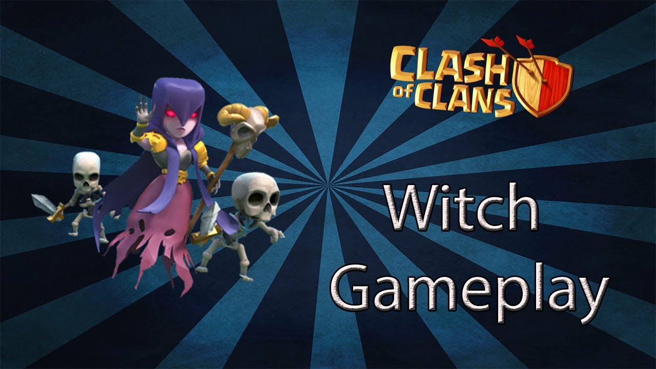 AWESOME WITCH GAMEPLAY ! Clash Of Clans !