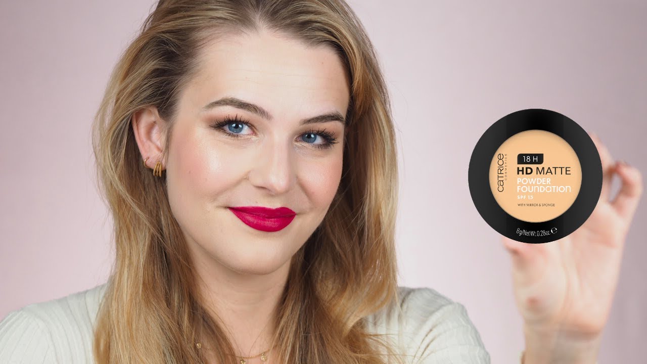 NEW HD powder matte foundation from Catrice (REVIEW AND TEST WEAR)  - Moody Eye Makeup
