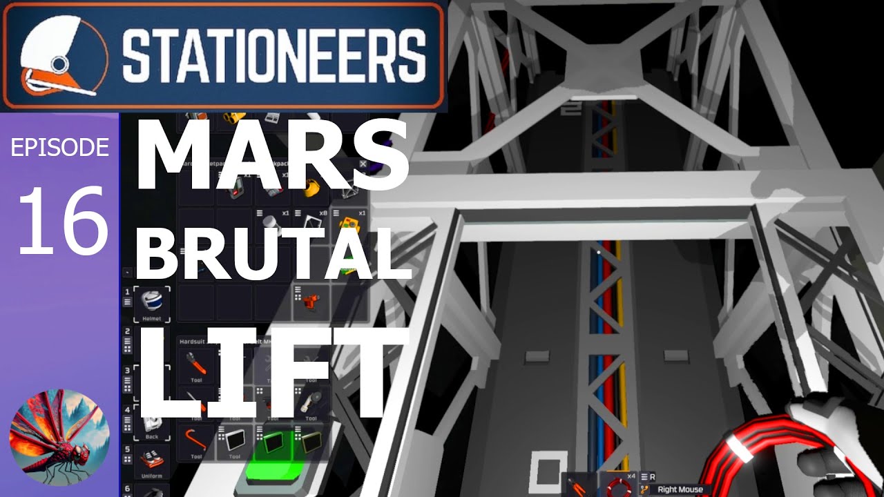 Mars BRUTAL - Лифт и Большая Батарея [Stationeers Mars Сезон 2 (E-016)]