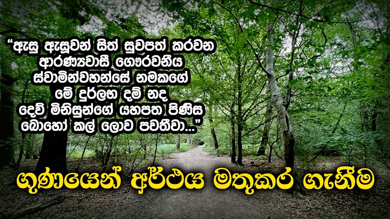 ගුණයෙන් අර්ථය මතුකර ගැනීම | Samma Ditthi UK