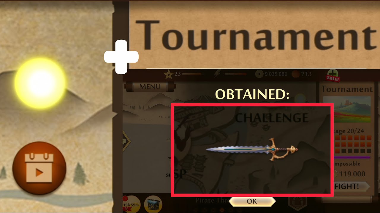SHADOW FIGHT 2- New Weapon: Moon Oath(Kenobi?) | Tournaments 19, 20 (IMPOSSIBLE|COMEBACK)