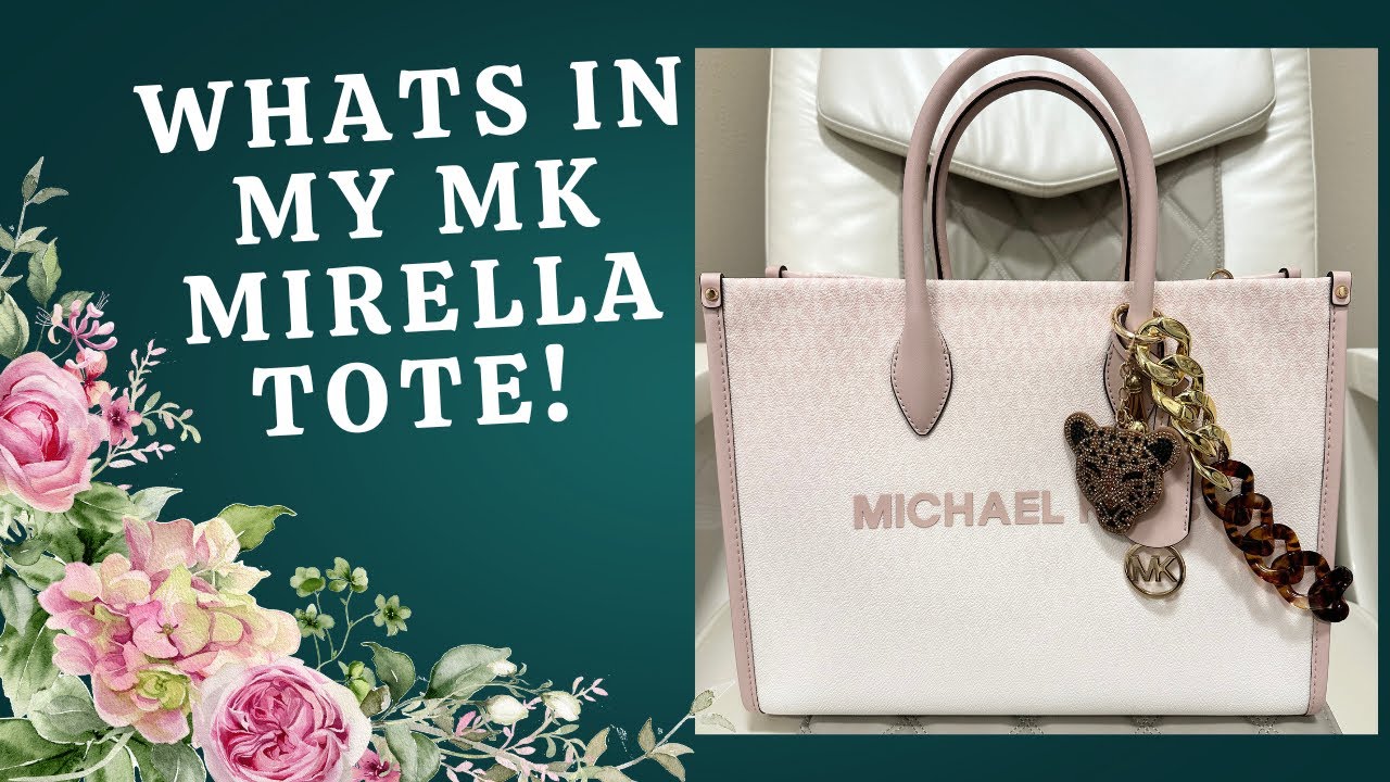 WHAT’S IN MY BAG! Michael Kors Mirella Tote 👜🩷