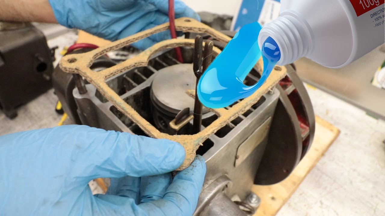 Ricostruire la GUARNIZIONE della TESTATA di un MOTORE d'epoca col DENTIFRICIO