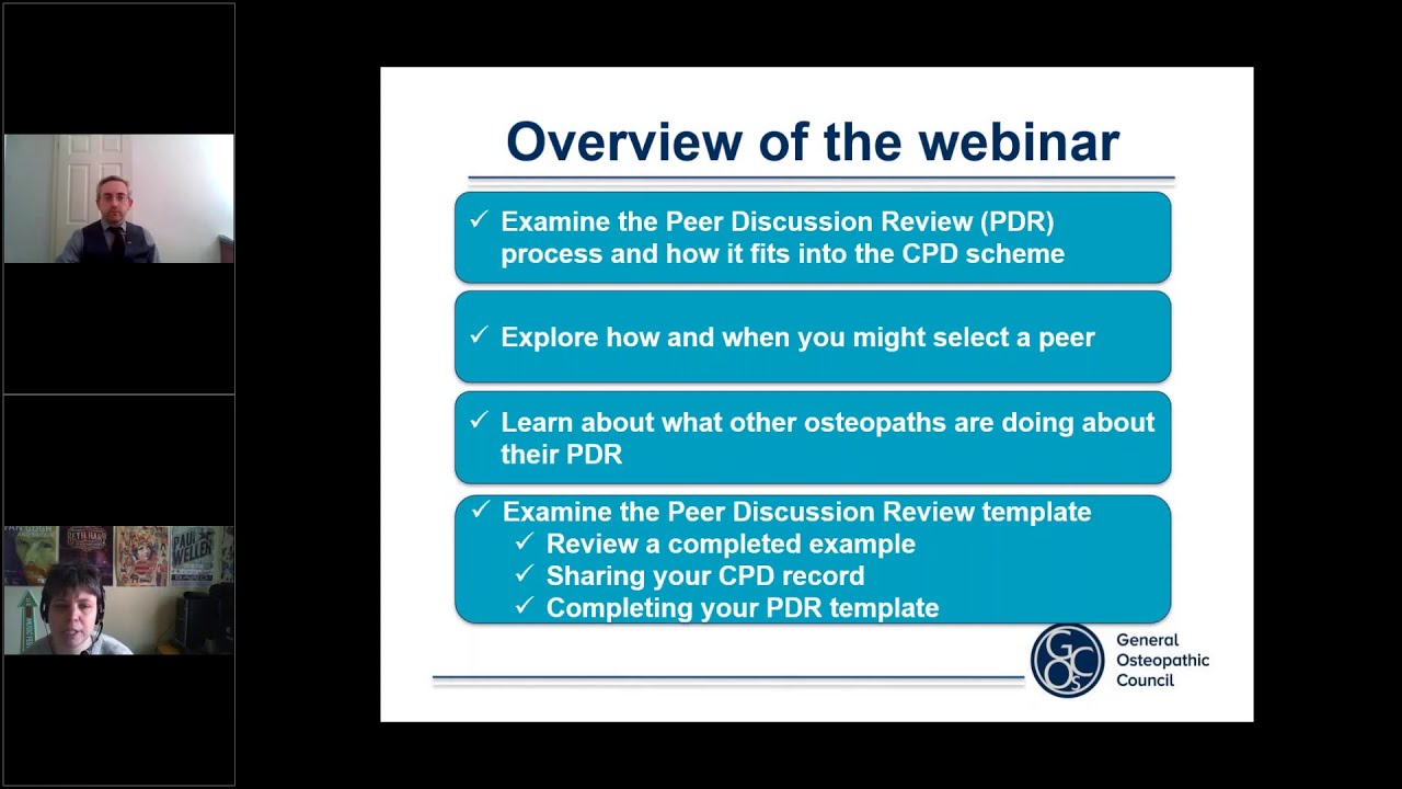GOsC Peer Discussion Review webinar