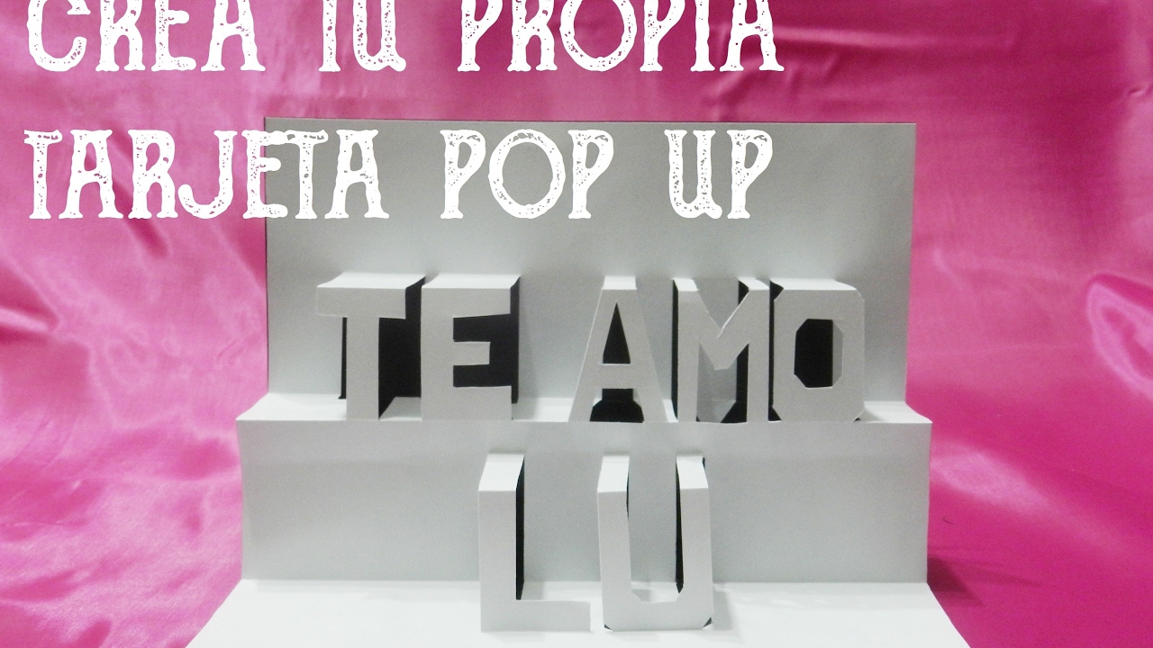 Tarjeta pop up - Crea tu propia frase - Mis Chipi Tips