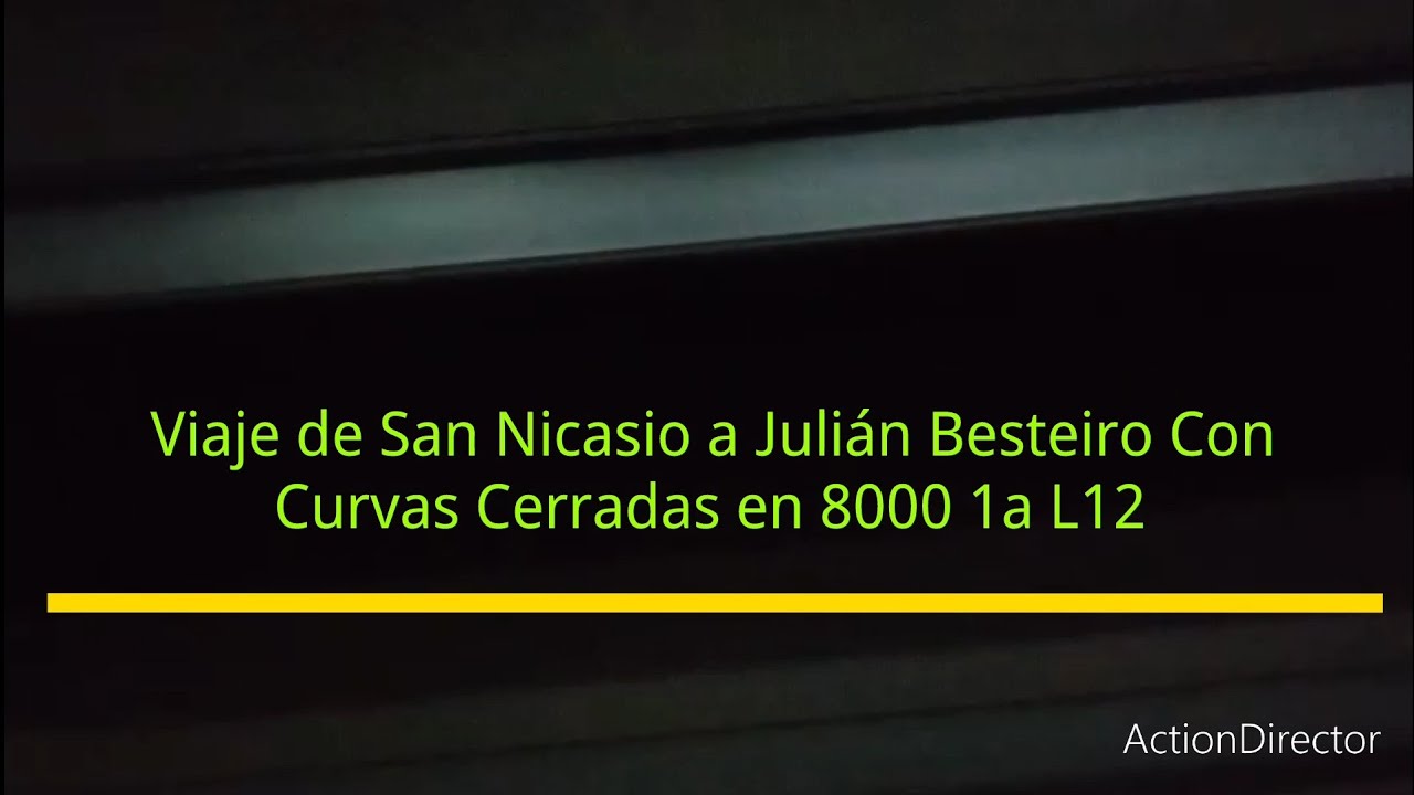 Metro de Madrid: Viaje de San Nicasio a Julián Besteiro Con Curvas Cerradas en 8000 1a (L12)