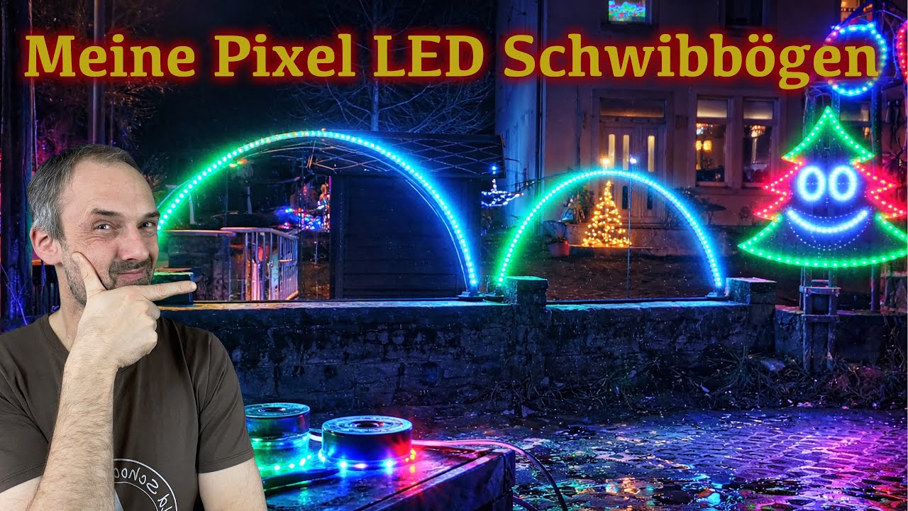 Einfache Pixel LED Schwibbögen - Erweiterung meines Weihachtsdisplays   [How-To WS2811 DE]
