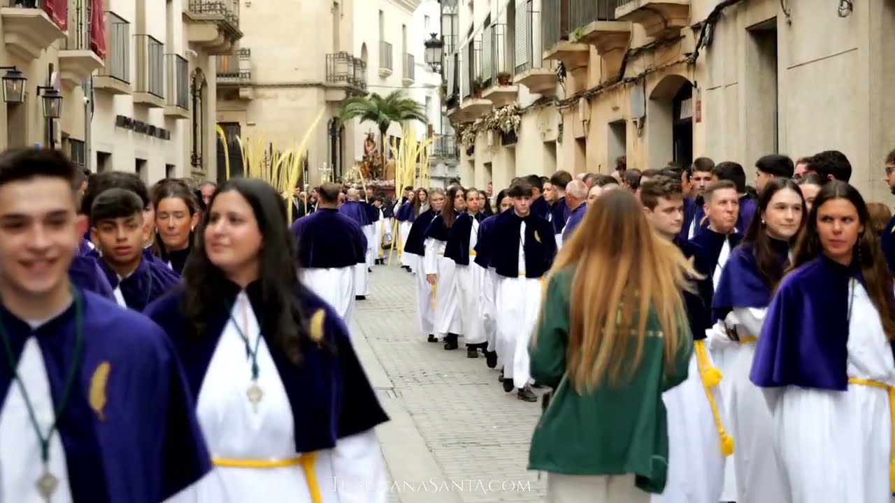 Procesión de la Burrina en Cáceres. Domingo de Ramos 2025. Semana Santa