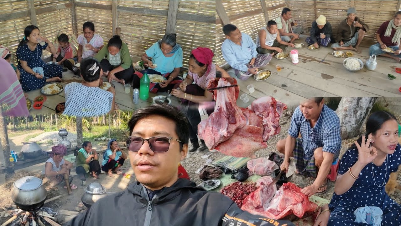 Bought Pork From Market | Bhaiya Ne Gaon Ke Logon Ko Khana Khilaya Hai