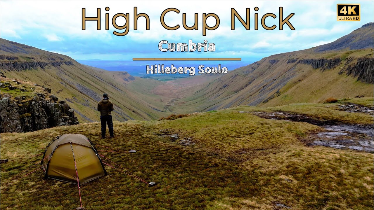 High Cup Nick wildcamp | A wet & gusty night with great food | Hilleberg Soulo