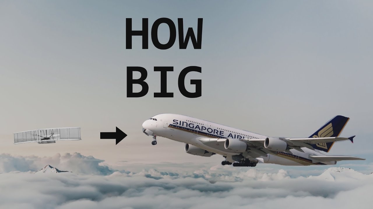 How BIG airplanes have become!